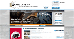 Desktop Screenshot of granulats.fr